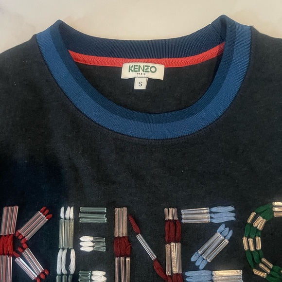 Kenzo Dark Sweatshirt with Colorful Logo - Picture 4 of 6